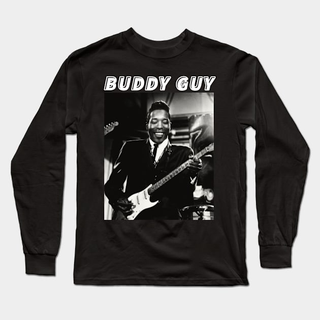 Buddy Guy Long Sleeve T-Shirt by PlokadStories